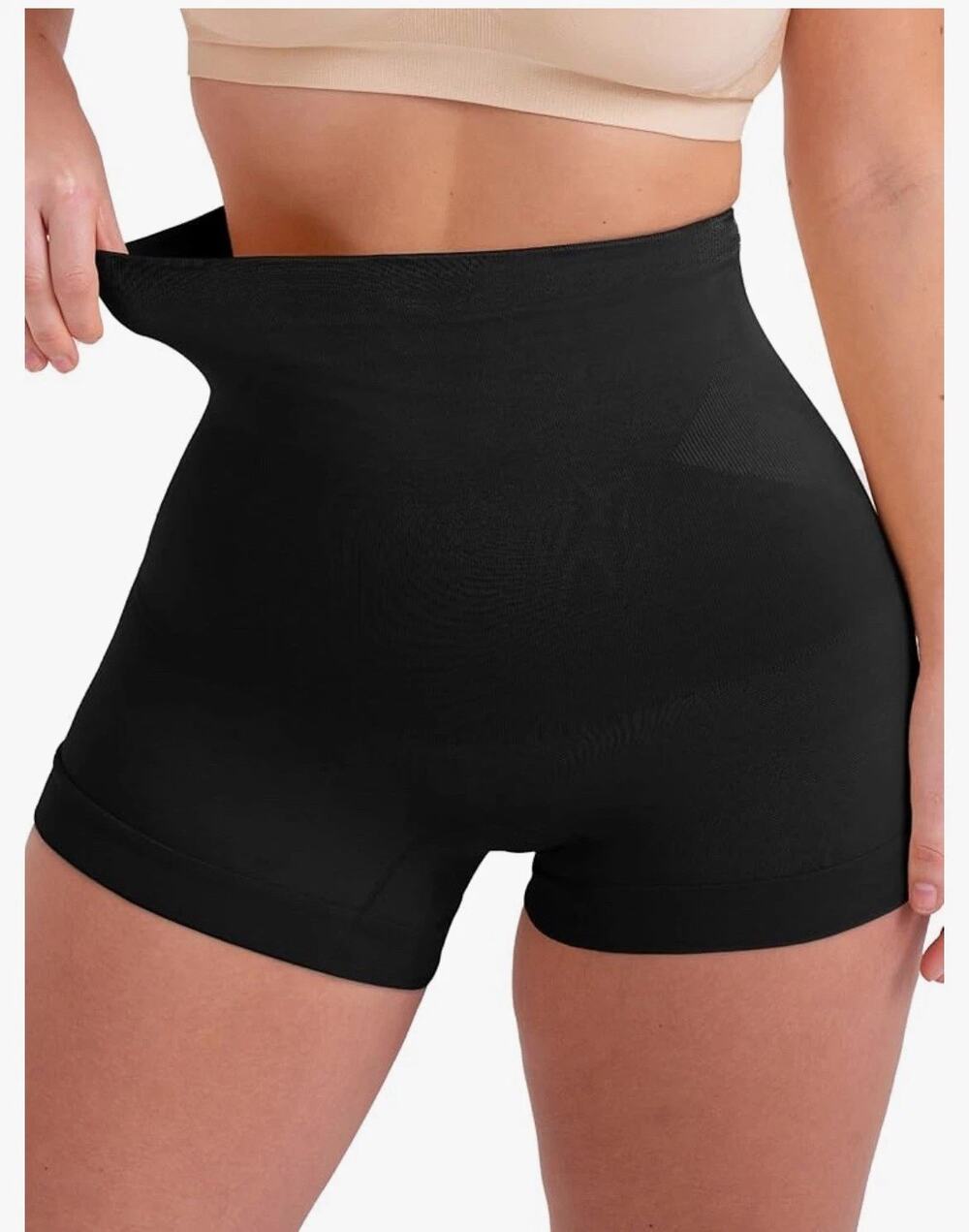 Empetua All Day Everyday High Waisted Shaper Boyshort Black Women's XL NWT